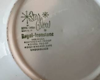 MCM Star Glow Royal-Ironstone dinnerware