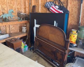 PING PONG TABLE, VINTAGE BED