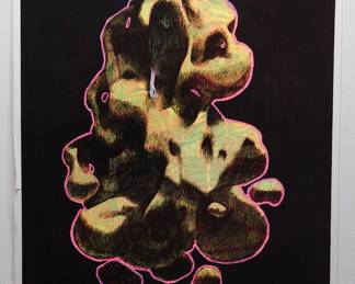 A different overprint of "She" copyright 1969 by Celestial Arts, CA33, screen-print blacklight poster