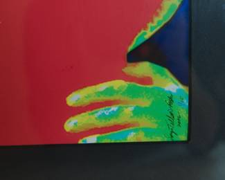 Detail of framed and signed original art photograph, made in 2002, numbered edition 1/25