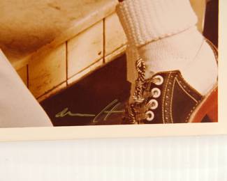 Signature detail of Waring Ice Cream Parlor advertisement, signed Peter Amft c-print photograph, Peter Amft Photography Chicago, Numbered edition 1/1