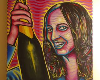 Original art, painting by J. Woodruff, signed on the canvas edge