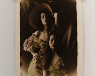 Sue Dee and Joy Lyan, 1972, signed Peter Amft black + white silver gelatin photograph, Peter Amft Photography Chicago, Numbered edition 1/100