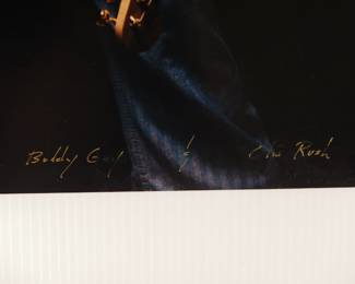Title detail of Buddy Guy and Otis Rush, Signed Peter Amft c-print photograph