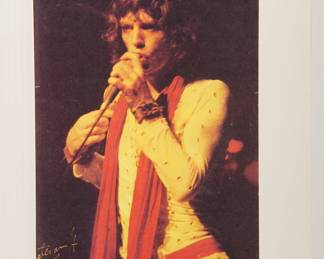 Mick Jagger, 1972, signed Peter Amft c-print photograph, Peter Amft Photography Chicago, Numbered edition 1/1