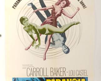 Paranoia, vintage B-Movie stamped and numbered poster 69/310