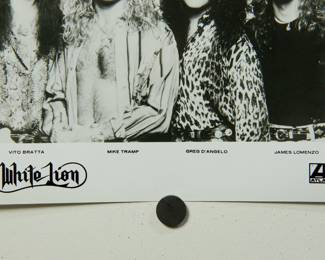 White Lion Promo Glossy, part of the huge collection of music promo posters