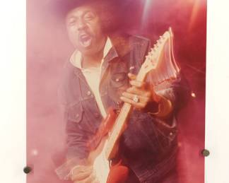 Lonnie Brooks, 1989 Signed Peter Amft c-print photograph, printed 1996