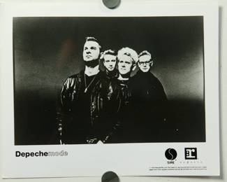Depeche Mode Promo Glossy, part of the huge collection of music promo posters
