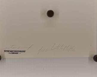 Back of Little Milton #2, 1969, signed Peter Amft black + white silver gelatin photograph, Peter Amft Photography Chicago, Numbered edition 1/100