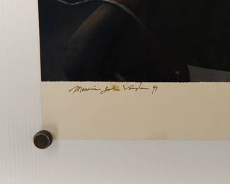 Title detail of Maurice John Vaughn, 1997, Signed Peter Amft c-print photograph, Numbered edition 1/4, printed 1996
