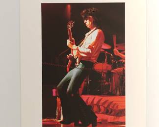Untitled guitarist onstage, signed Peter Amft c-print photograph, Peter Amft Photography Chicago, Numbered edition 2/50