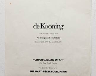 Back showing a de Kooning exhibition ad, ARTFORUM cover, December 1975: VOL. 14, NO. 4, featuring Jean-Auguste-Dominique Ingres, "Jupiter and Thetis", 1811, oil on canvas, (Musée Granet, Aix-en-Provence)