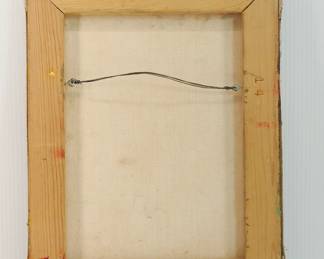 Back of original art/painting, signed U Art, 8 '03 at the bottom right