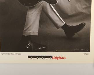 Signed Peter Amft digital black+white photograph, Peter Amft Photography Chicago, printed by Bergger Digital PN33