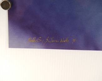 Subject detail of Buddy Guy and Junior Wells, 1991, "Alone and Acoustic" Signed Peter Amft c-print photograph, printed in 1998