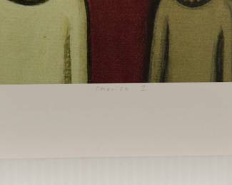 Title detail of "America 1" by Burns, 2006, signed limited edition print 23/100