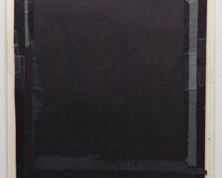 Back detail of original Robert Amft print of Vincent van Gogh smoking a cigarette, c. 1978