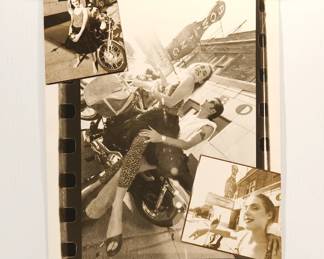 Untitled portraits outside The Fireside Bowl, Marc Hauser black + white silver gelatin photograph, with exposure notes on the back