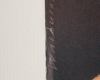 Signature detail of Ghetto designed by Walkuski Wieslaw, Polish theater poster