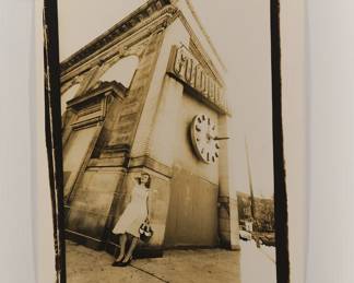 Uptown Girl, signed Peter Amft black + white silver gelatin photograph, Peter Amft Photography Chicago, Numbered edition 1/100