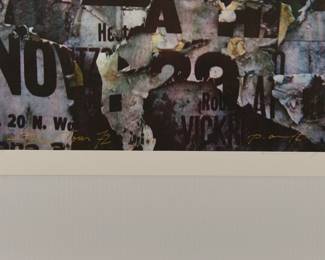 Detail of "Stones Tour '72", signed Peter Amft c-print photograph, Peter Amft Photography Chicago, Numbered edition 1/100