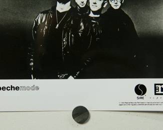 Another detail of Depeche Mode Promo Glossy, part of the huge collection of music promo posters