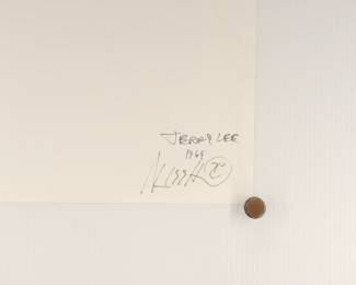 Back of Jerry Lee #1, 1969, signed Marc Hauser black + white silver gelatin photograph