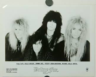 Britny Fox Promo Glossy, part of the huge collection of music promo posters