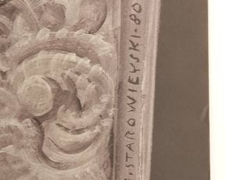 Signature detail of Samuel Zborowski, Teatr Narodowy Polish poster