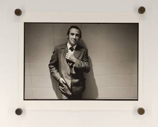 Faron Young, signed Marc Hauser black + white silver gelatin photograph