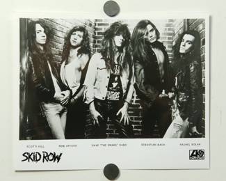 Skid Row Promo Glossy, part of the huge collection of music promo posters