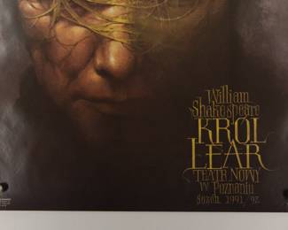 Detail of King Lear, Walkuski Wieslaw, 1992 Polish theater poster