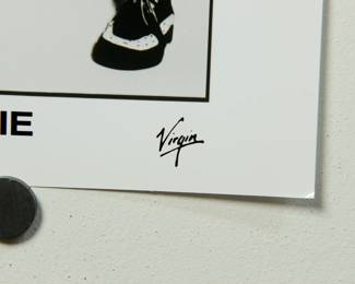 Another detail of the second David Bowie Promo Glossy, part of the huge collection of music promo posters