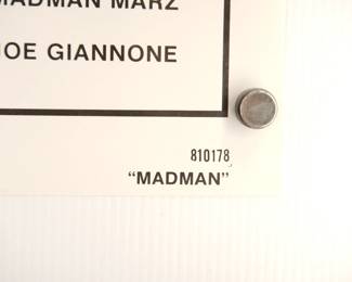 Another detail of MadMan, vintage B-Movie poster