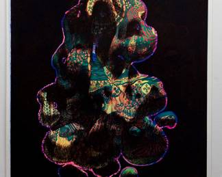 Another overprint of "She" copyright 1969 by Celestial Arts, CA33, screen-print blacklight poster