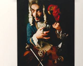 Untitled aristocratic pirate, signed Peter Amft black + white silver gelatin photograph, Peter Amft Photography Chicago, Numbered edition 1/1