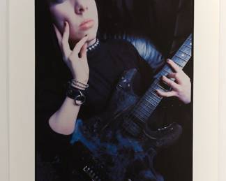 1990s Peter Amft c-print photograph of a femake guitarist