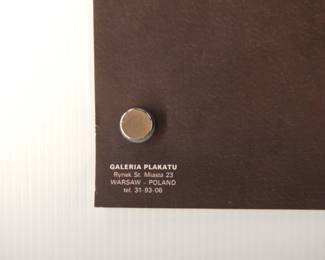 Back of King Lear, Walkuski Wieslaw, 1992 Polish theater poster