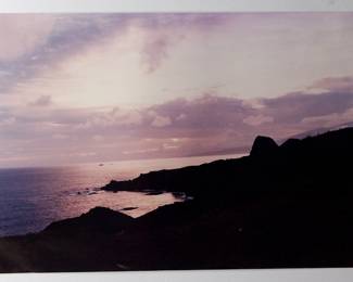 Sunset silver halide photograph by by Peter Ampf