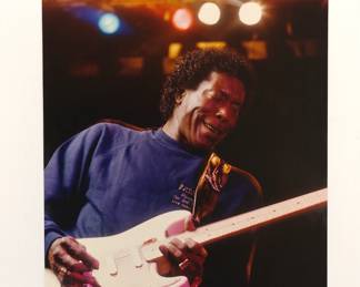 Buddy Guy, Signed Peter Amft c-print photograph