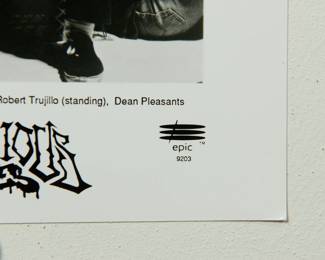 Another detail of Infectious Grooves Promo Glossy, part of the huge collection of music promo posters