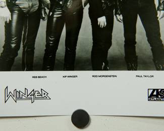 Another detail of Winger Promo Glossy, part of the huge collection of music promo posters