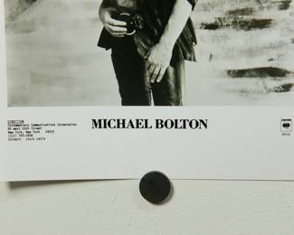 Another detail of Michael Bolton Promo Glossy, part of the huge collection of music promo posters