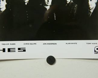 Another detail of Yes Promo Glossy, part of the huge collection of music promo posters