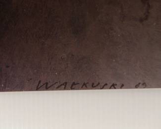 Signature detail of Phantom of Liberty, Bunuel, Polish poster