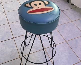 Retro Paul Frank monkey bar stool