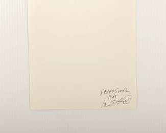 Back of Patti Smith #1, 1989, signed Marc Hauser black + white silver gelatin photograph