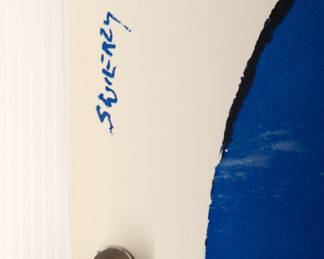 Signature detail of Circus Bearded woman by Waldemar Swierzy 1981, Polish poster