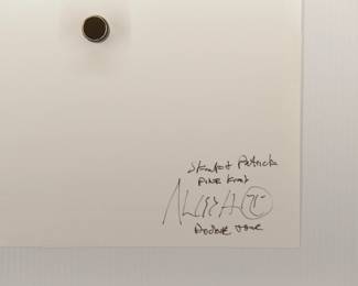 Back of Skunk + Patrick on stage, Doobie Brothers Tour in Pine Knob, signed Marc Hauser black + white silver gelatin photograph